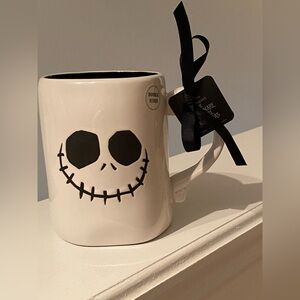 Rae Dunn/Disney Black & White nightmare before Christmas Jack Mug NWT Halloween